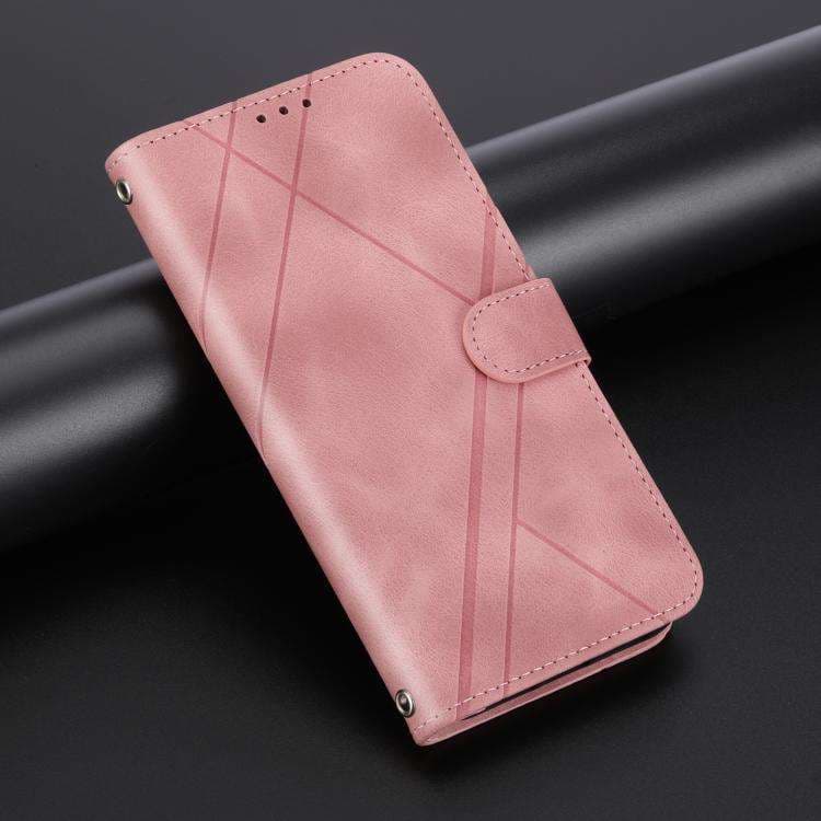 手帳型スマホケース  AQUOS用ハート柄ジッパー付き手帳型ケース