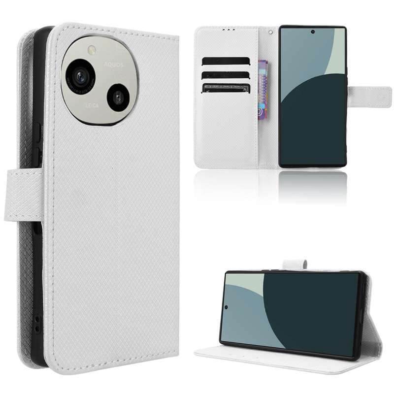 手帳型スマホケース  AQUOS用 多機能手帳型保護ケース