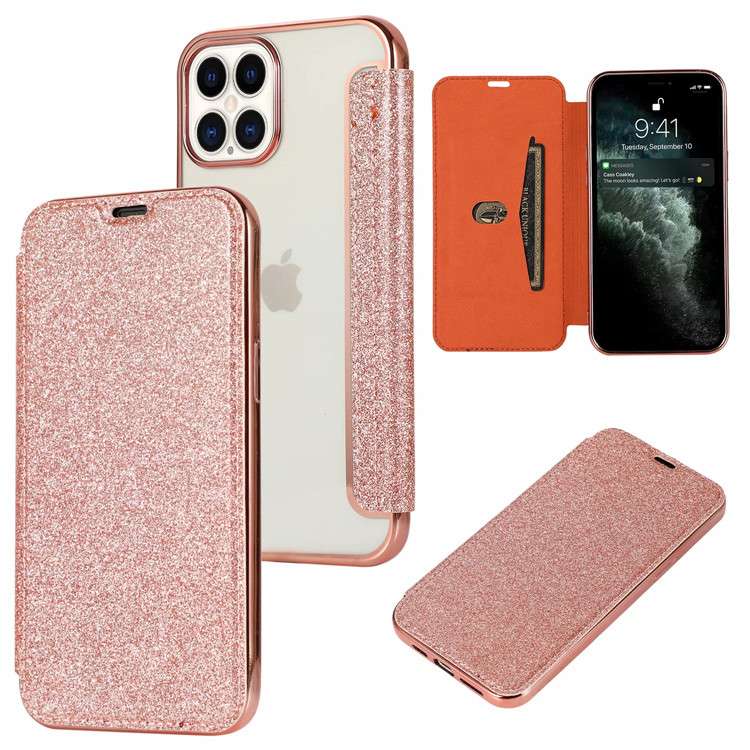 手帳型スマホケース  キラキラ輝くグリッター iPhone手帳型ケース