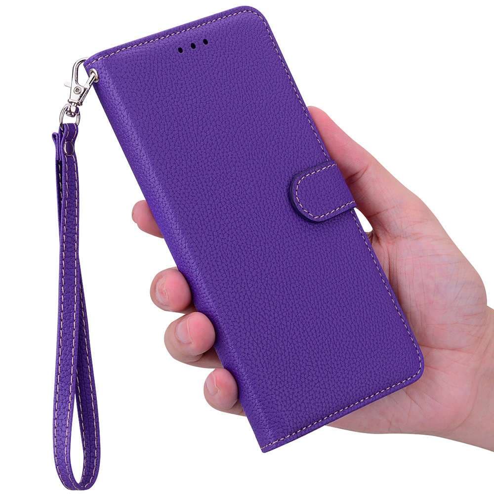 上品な手帳型スマホケース 多機能ウォレット