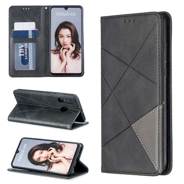 手帳型スマホケース  ファーウェイ ノバ 4e 手帳型レザーケース