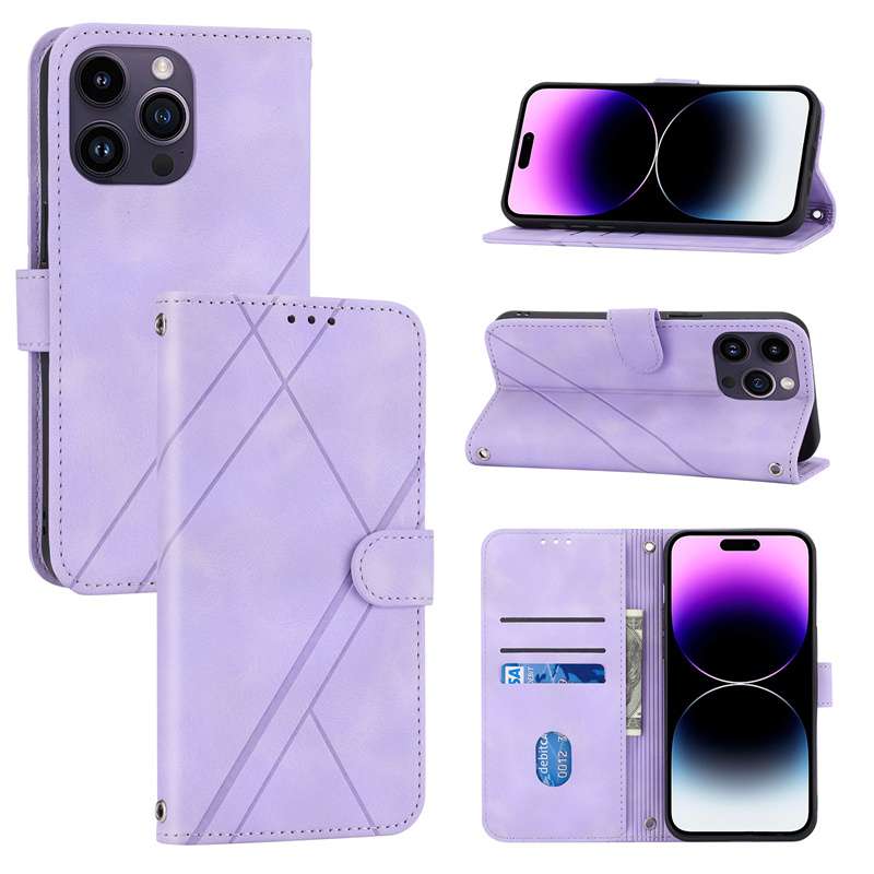 手帳型スマホケース  マルチカラー X型デザイン 手帳型iPhoneケース