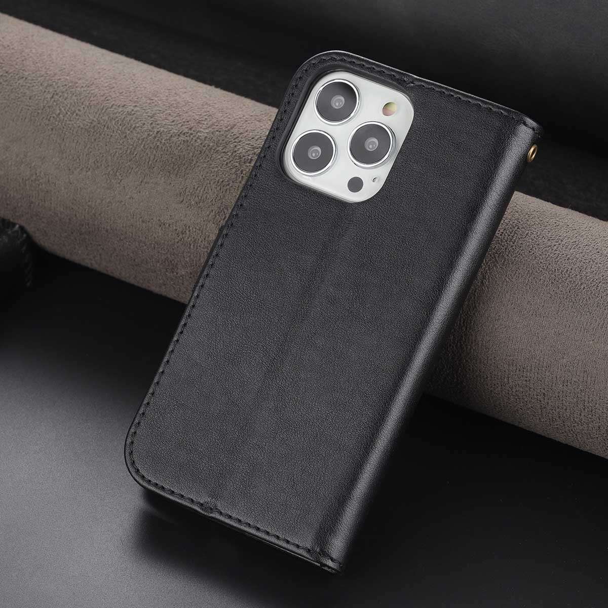 手帳型スマホケース  高級感漂う本革手帳型アイフォンケース