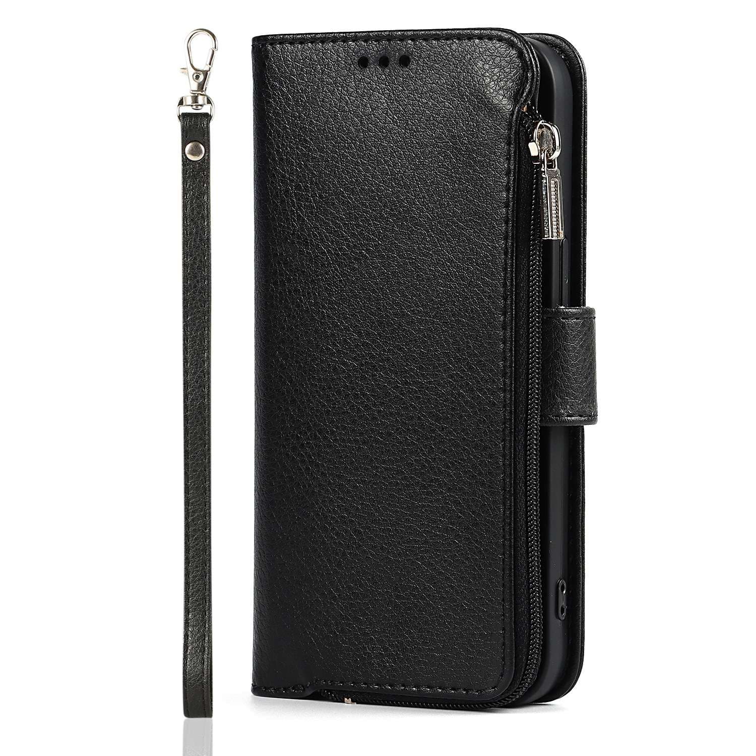 多機能ジッパー付き手帳型スマホケース