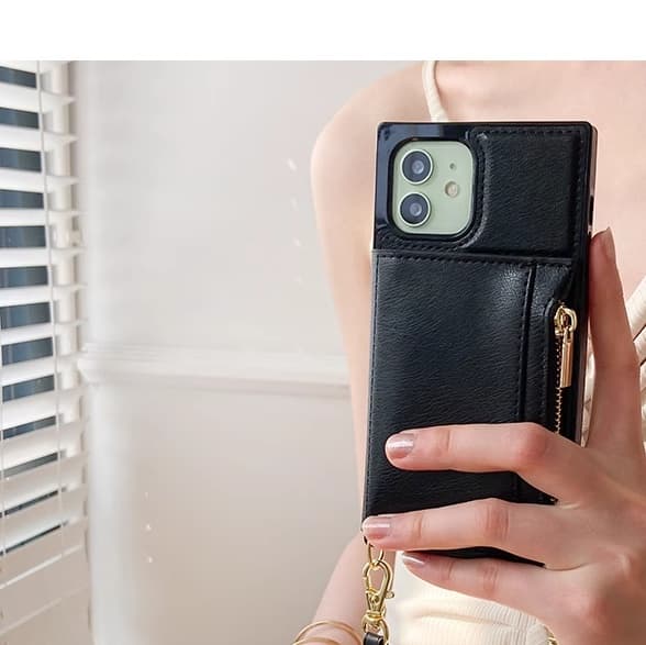 ～財布にも使える、かわいいスマホケース～ ストラップ付き多機能ポケットケース 手帳型スマホケース