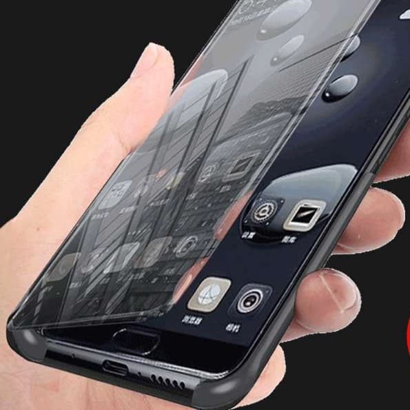 手帳型スマホケース 透明スマートビュー手帳型ケース