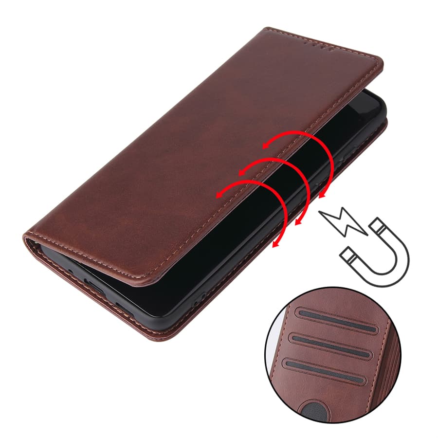 手帳型スマホケース  Galaxy多機能レザーウォレットケース