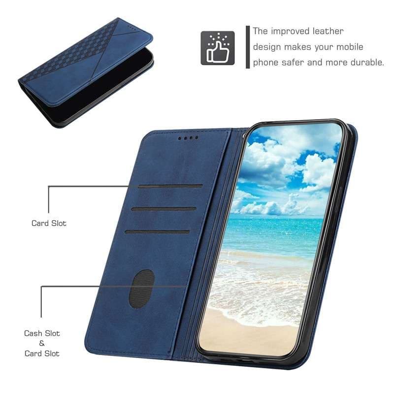 幾何学模様デザイン 手帳型スマホケース Xperia対応