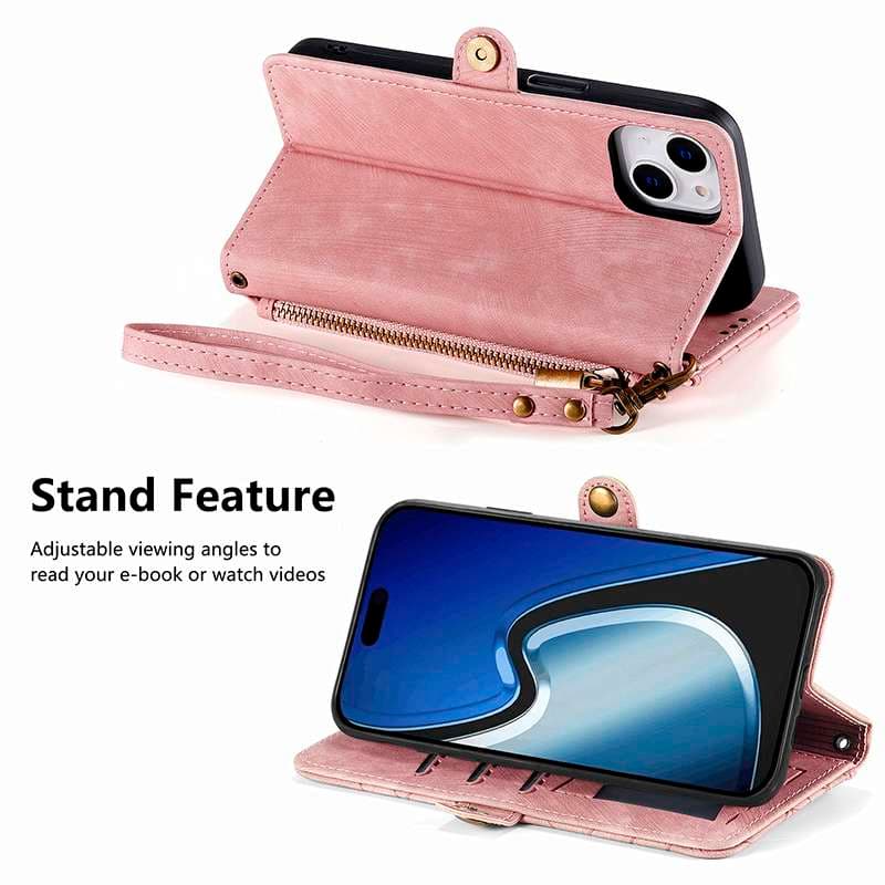 手帳型スマホケース  多機能ジオメトリック柄レザー手帳型Galaxyケース