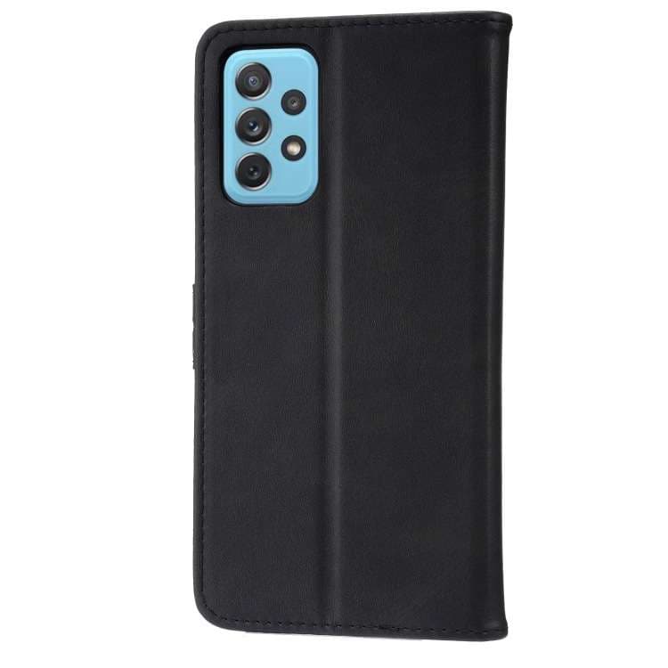 手帳型スマホケース  ギャラクシー用 猫柄型押し手帳ケース