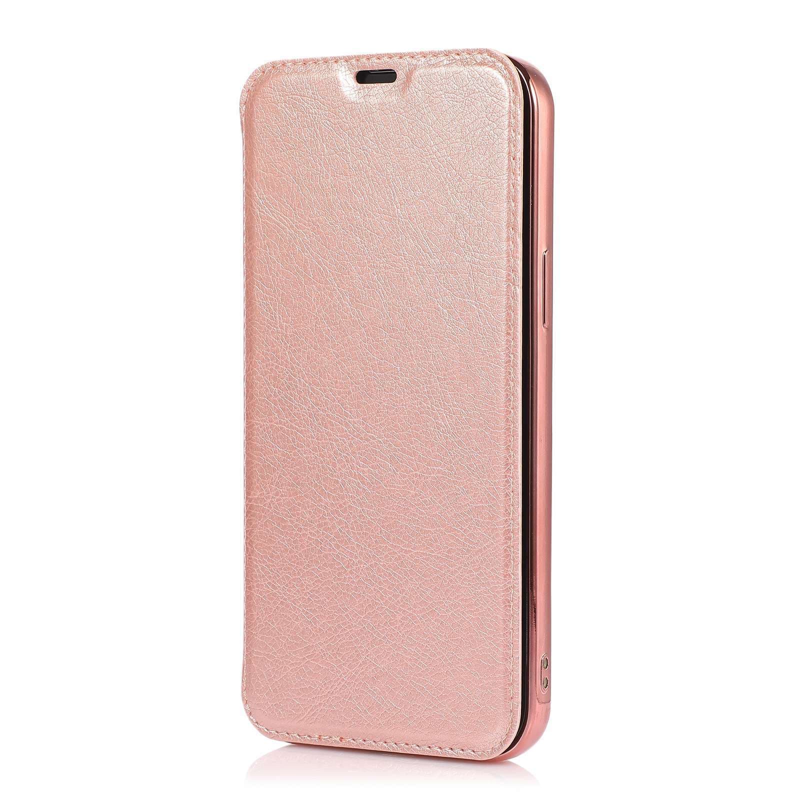 手帳型スマホケース  多機能レザー調フリップケース for iPhone