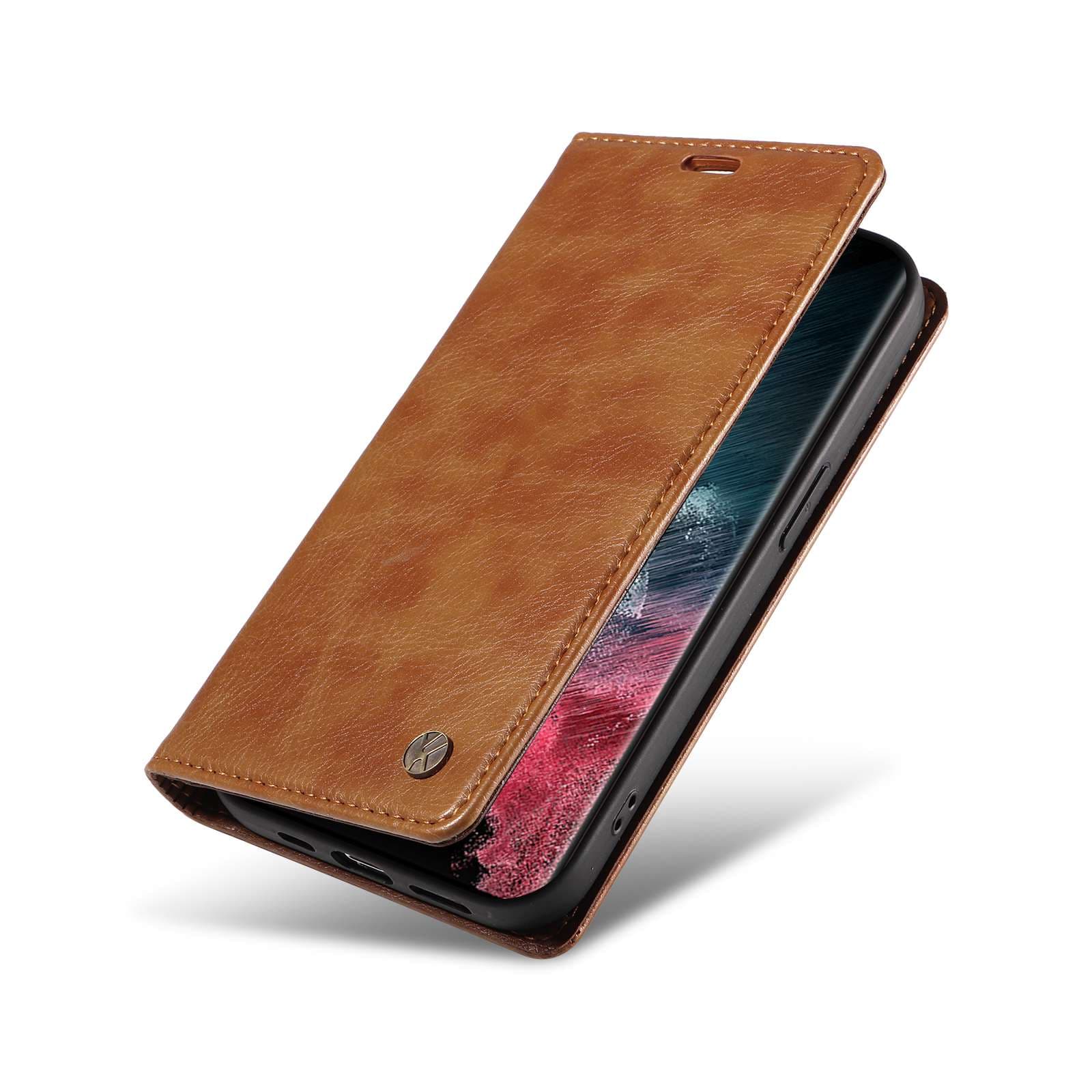 手帳型スマホケース  VIKATU レザー手帳型 AQUOS スマホケース