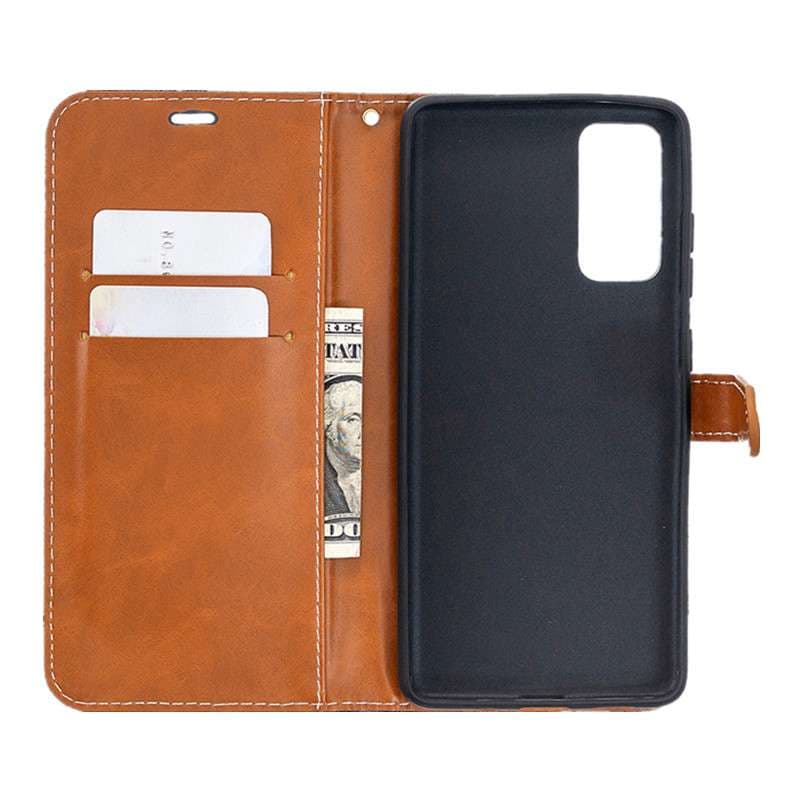 手帳型スマホケース  Galaxy用デニム調フリップカバーケース