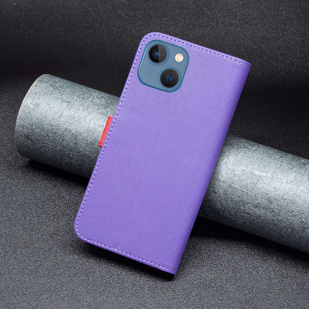 手帳型スマホケース  ツートンカラー手帳型iPhoneケース