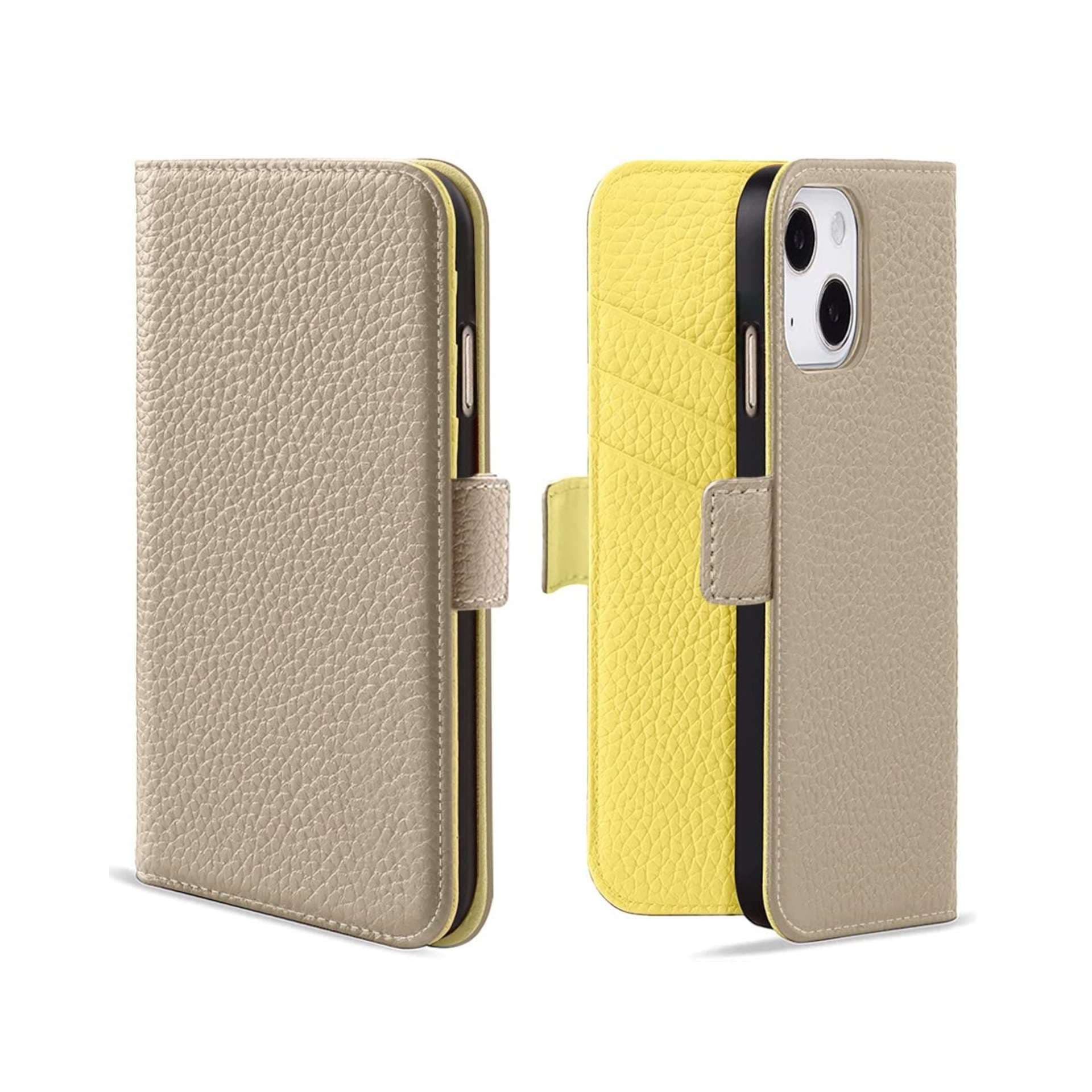高級感あふれる二つ折り手帳型スマホケース