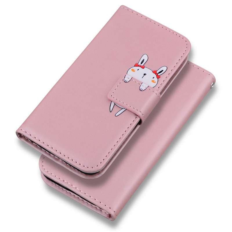 手帳型スマホケース  Galaxy用パンダモチーフ手帳型レザーケース