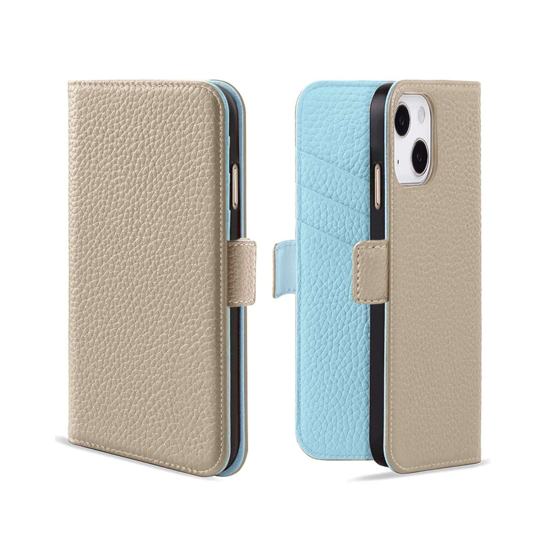 高級感あふれる二つ折り手帳型スマホケース
