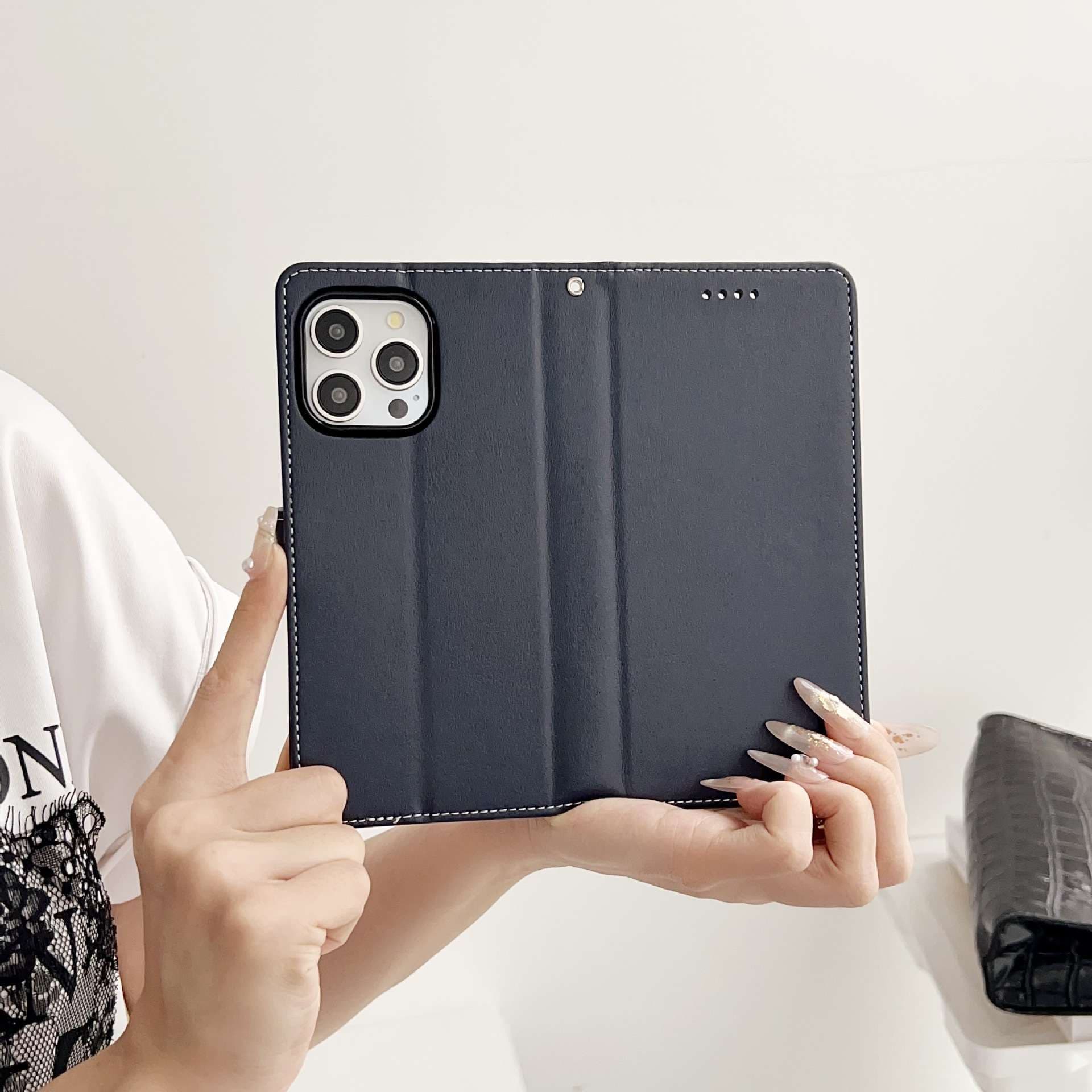 手帳型スマホケース  上質レザー手帳型スマートフォンカバー