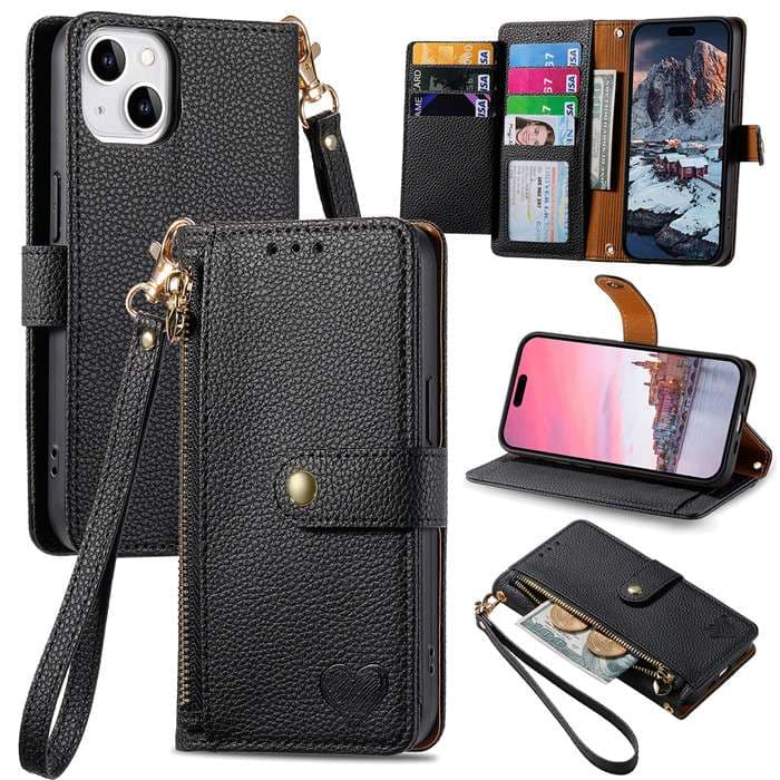 手帳型スマホケース  多機能財布型スマホケース