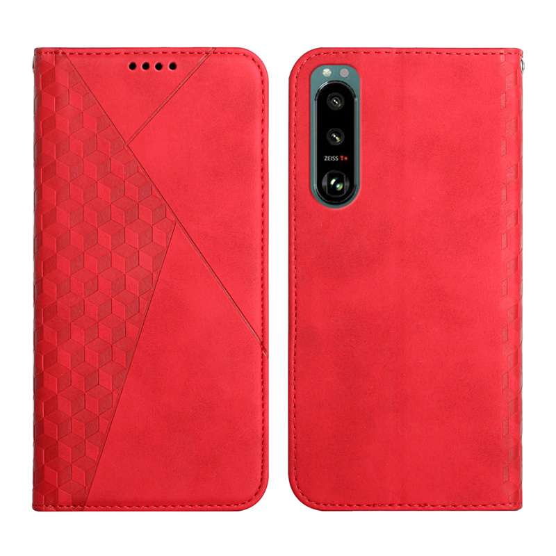 幾何学模様デザイン 手帳型スマホケース Xperia対応