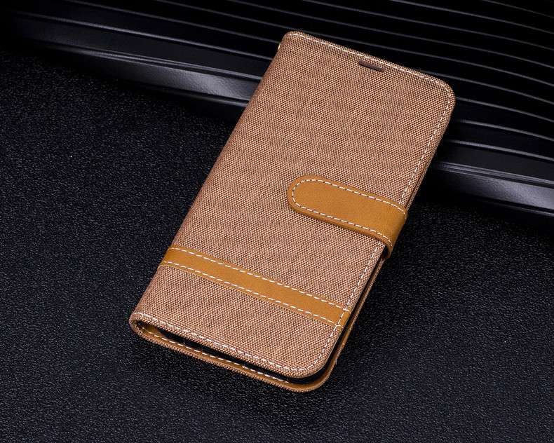 手帳型スマホケース  Galaxy用デニム調フリップカバーケース