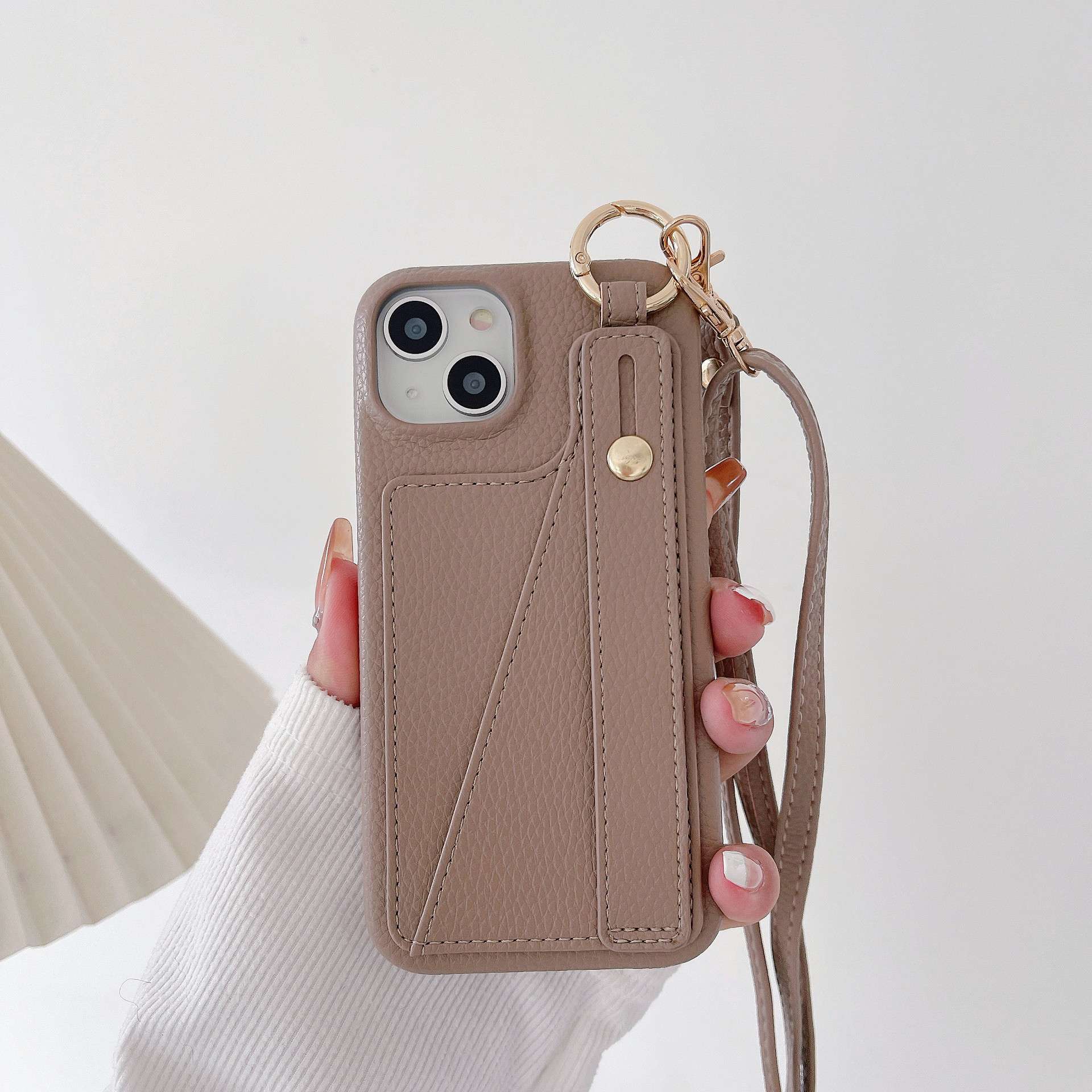 ～財布にも使える、かわいいスマホケース～ ストラップ付き多機能ポケットケース 手帳型スマホケース