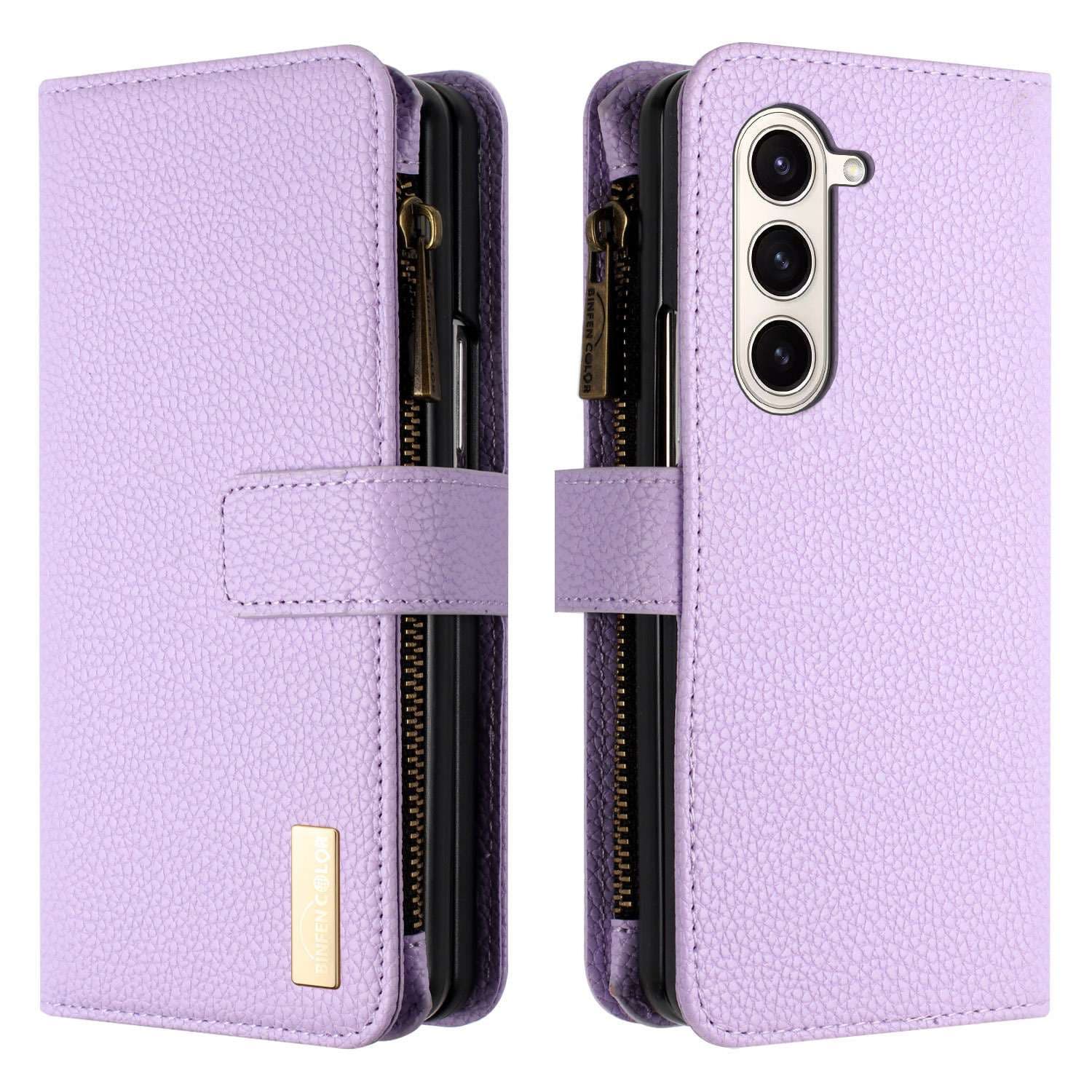 手帳型スマホケース  Galaxy用多機能レザー手帳型ケース