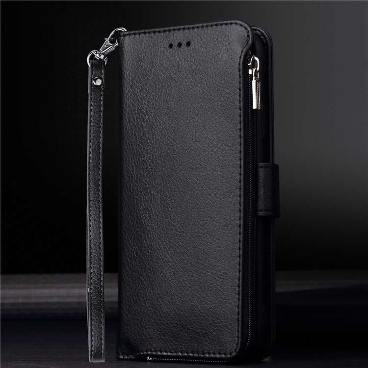 手帳型スマホケース  多機能レザー調手帳型iPhoneケース