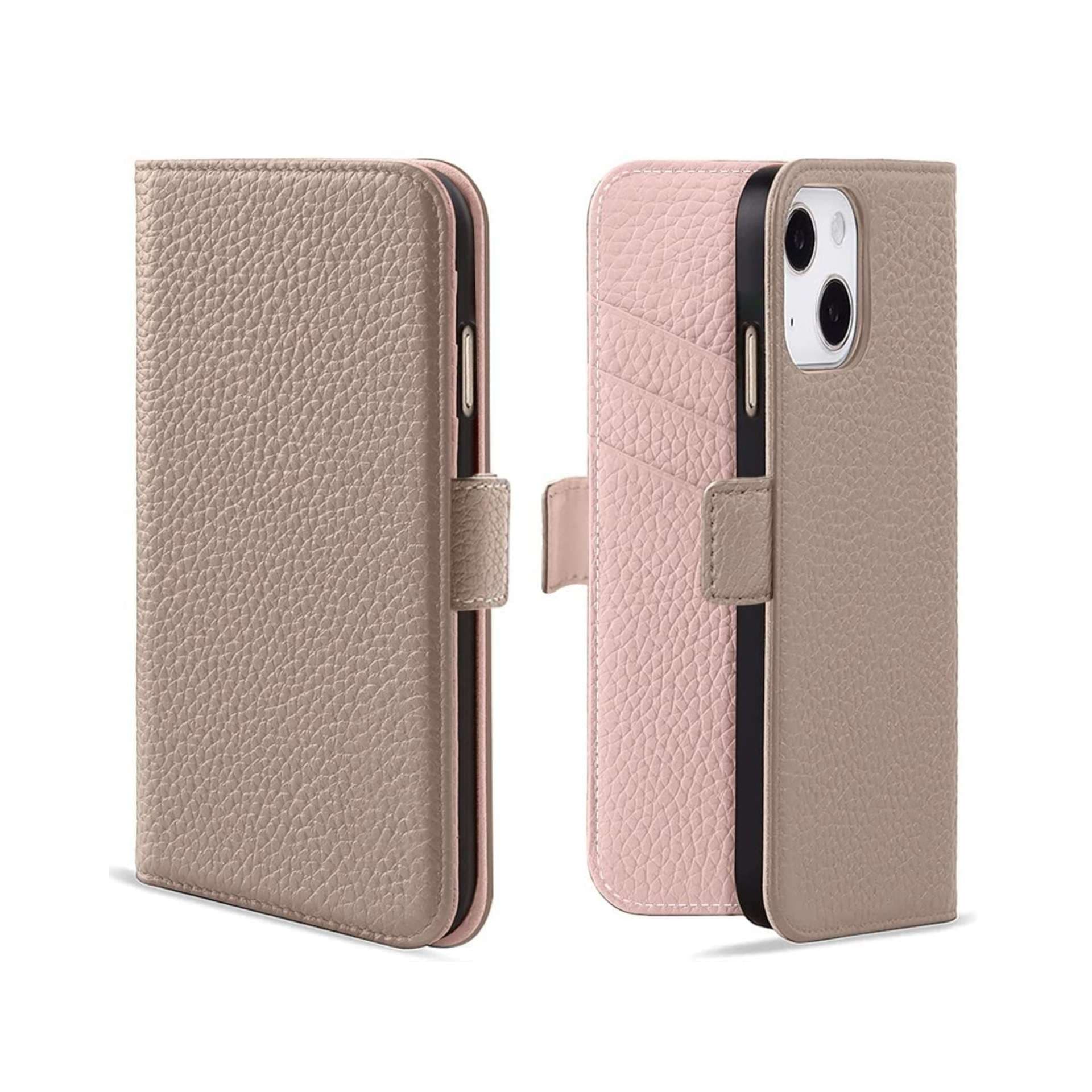 高級感あふれる二つ折り手帳型スマホケース