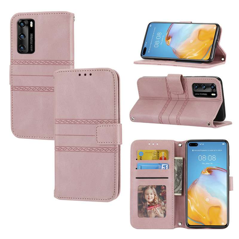 手帳型スマホケース  ファーウェイ ノバ 4e 手帳型レザーケース