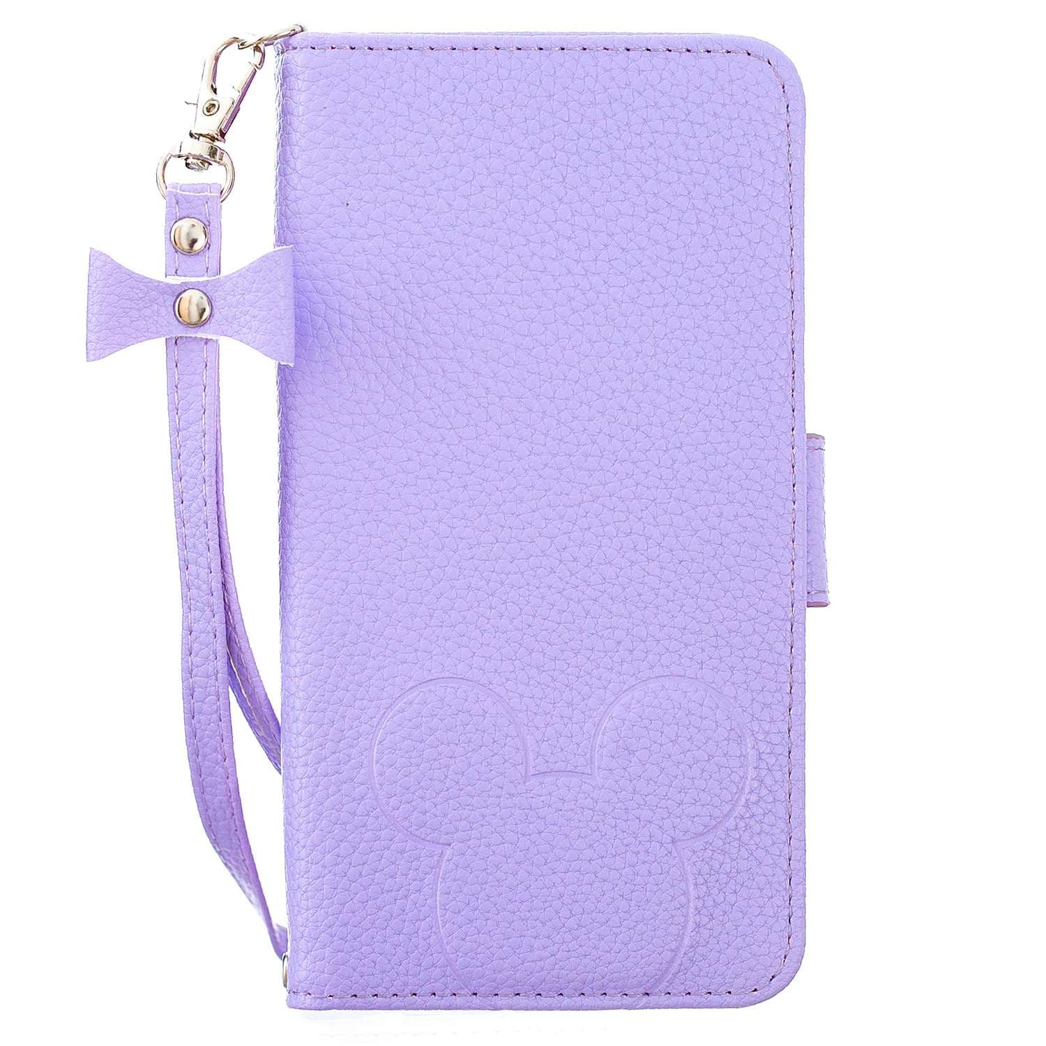 リボン付き手帳型スマホケース