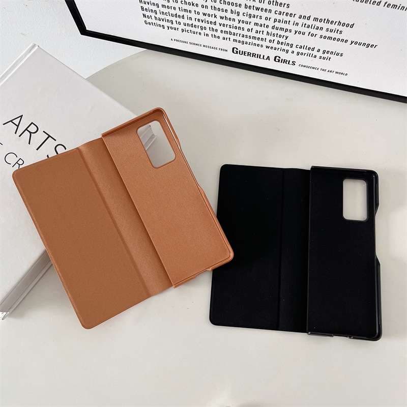 手帳型スマホケース  Galaxy高級チェック柄レザー手帳ケース