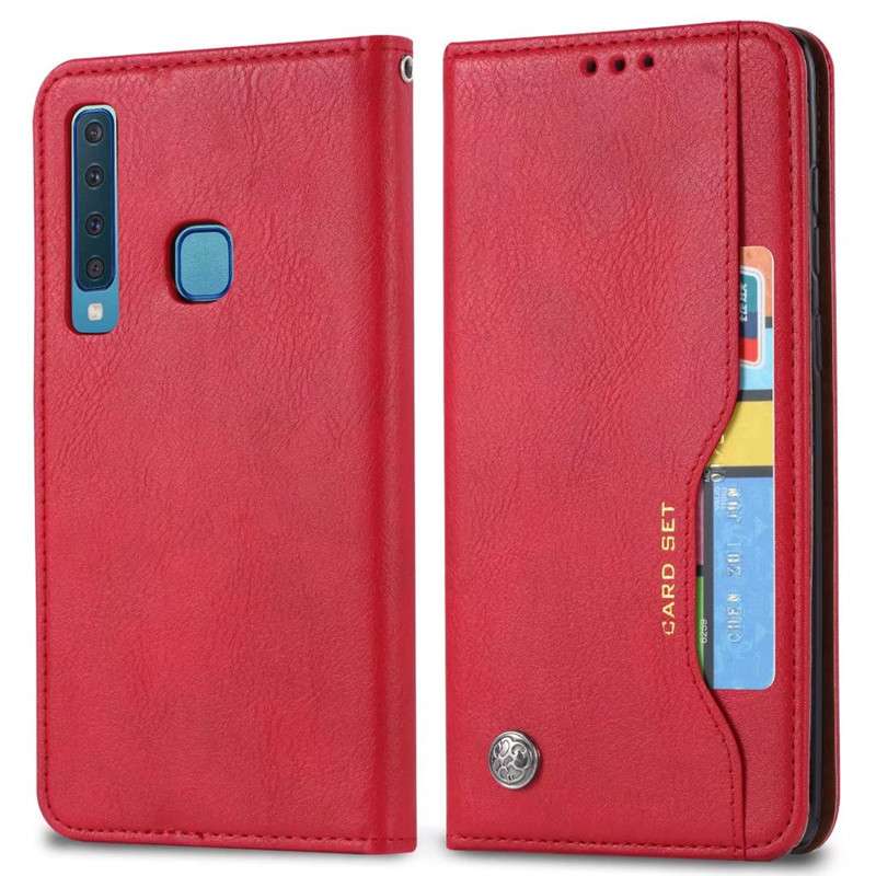 手帳型スマホケース  Galaxy多機能レザーウォレットケース