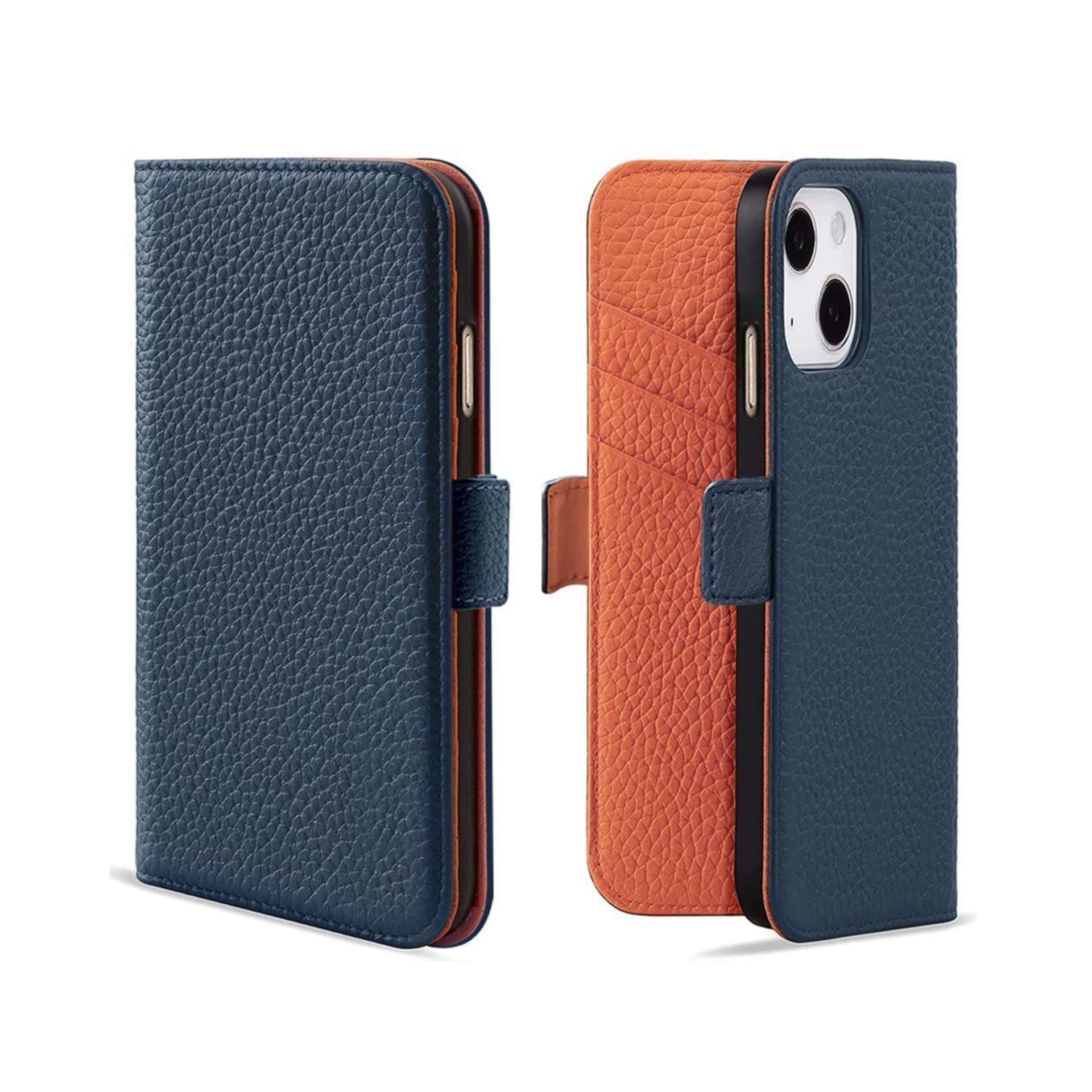 高級感あふれる二つ折り手帳型スマホケース