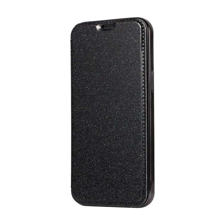 手帳型スマホケース  キラキラ輝くグリッター iPhone手帳型ケース