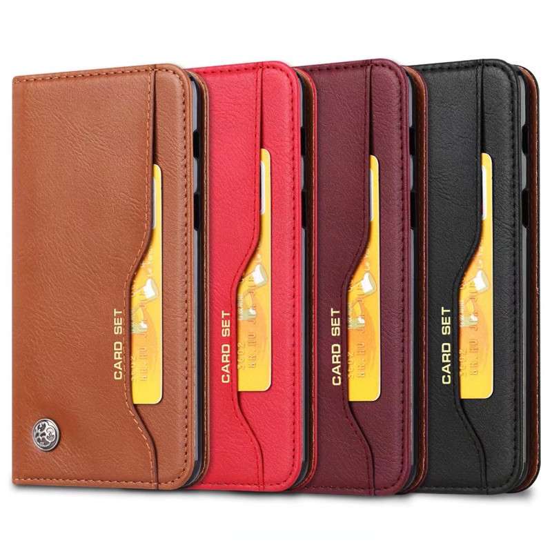 手帳型スマホケース  Galaxy多機能レザーウォレットケース