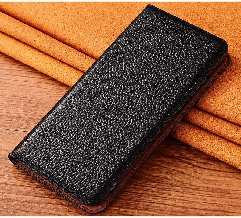 手帳型スマホケース  Xperia用高級牛革フリップケース
