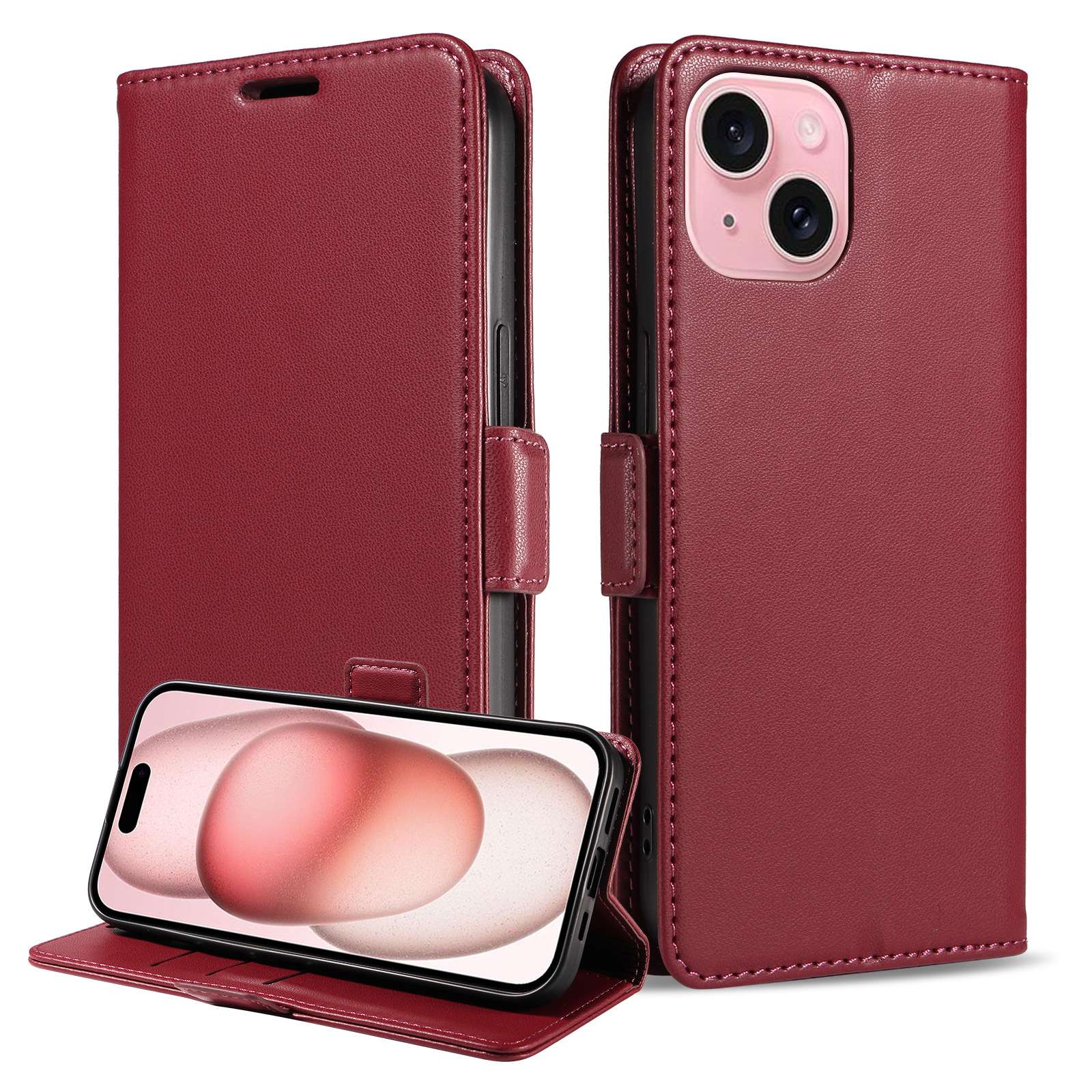 手帳型スマホケース  多機能フリップ式アイフォン保護ケース