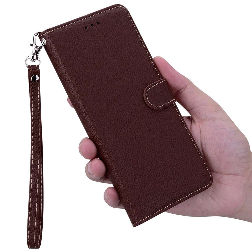 上品な手帳型スマホケース 多機能ウォレット