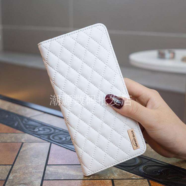 手帳型スマホケース  キルティングレザー風スマートフォンケース