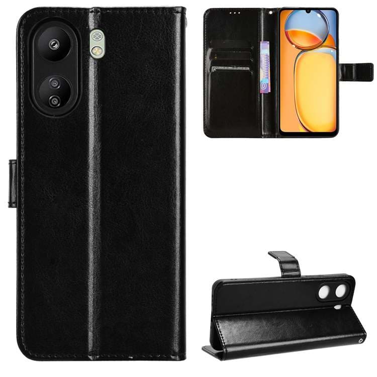 手帳型スマホケース  Redmi用多機能レザーウォレットケース