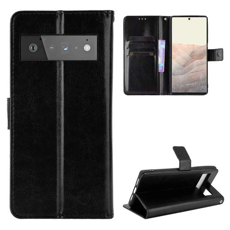 手帳型スマホケース  ピクセル用 多機能フリップ式レザー調ケース