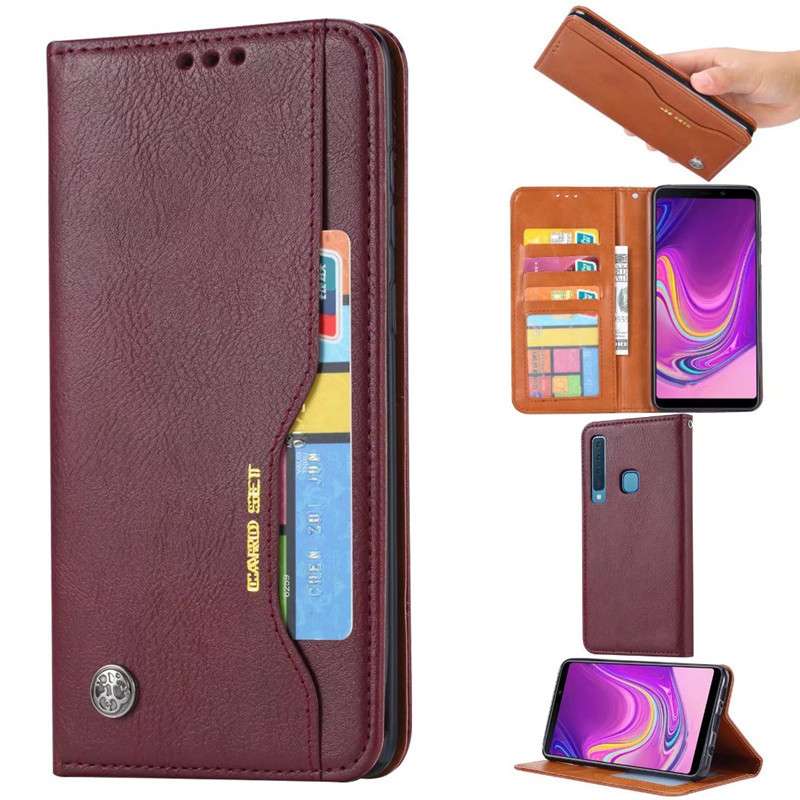 手帳型スマホケース  Galaxy多機能レザーウォレットケース