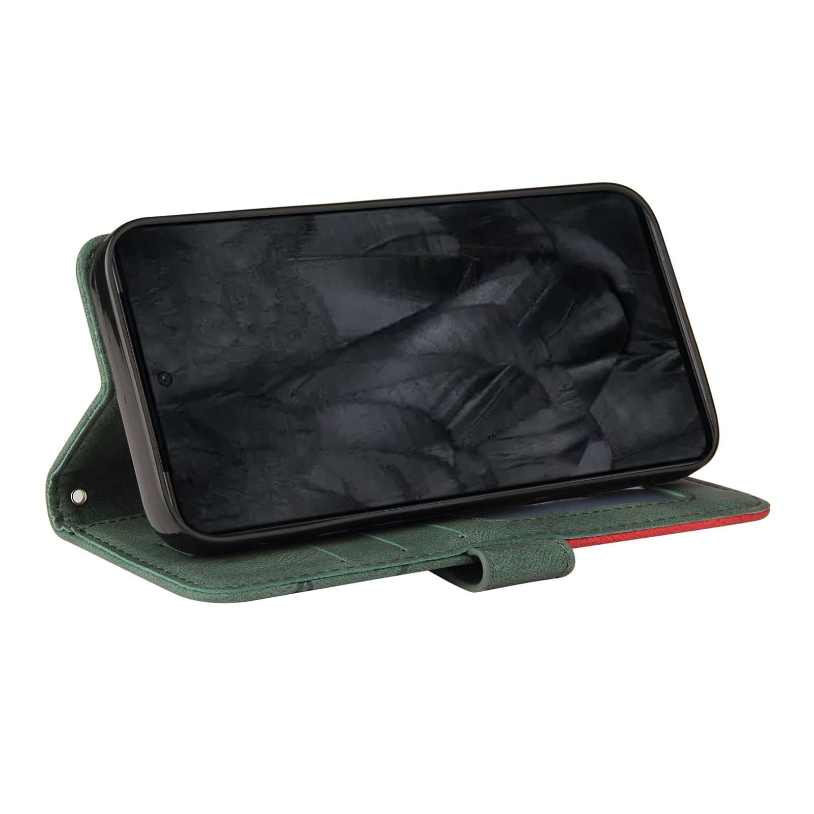 手帳型スマホケース  ツートンカラー 手帳型 ピクセル スマホケース