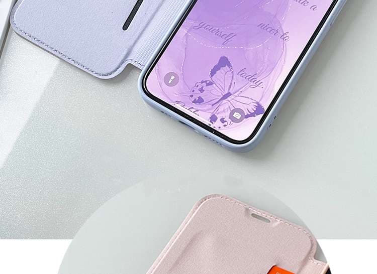 手帳型スマホケース  パステルカラー手帳型iPhoneケース