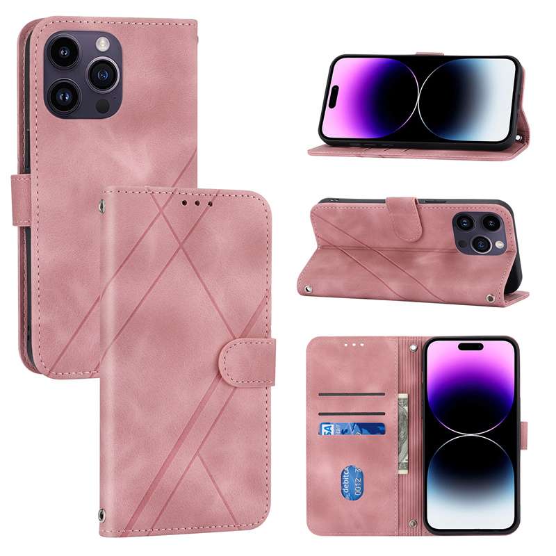 手帳型スマホケース  マルチカラー X型デザイン 手帳型iPhoneケース