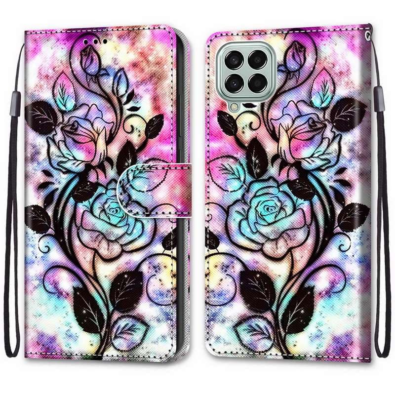 手帳型スマホケース  個性豊かな絵柄の手帳型Galaxyケース