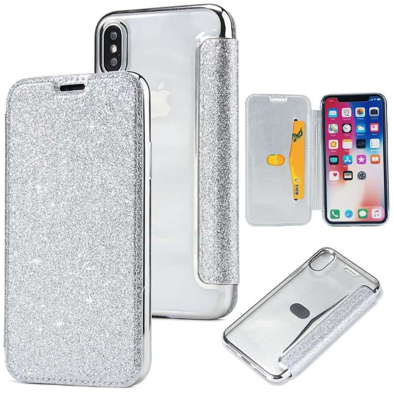 手帳型スマホケース  多機能保護シルクタッチiPhoneフリップケース