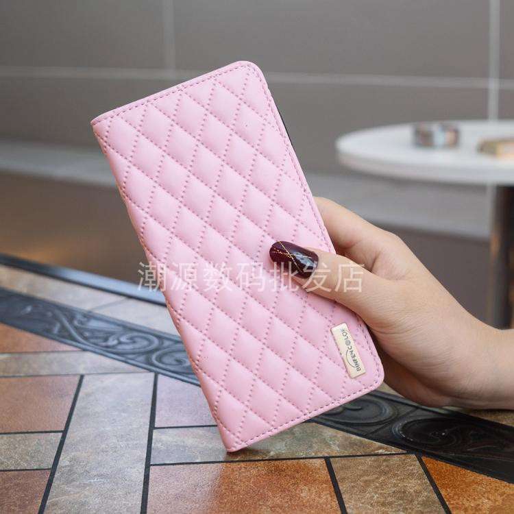 手帳型スマホケース  キルティングレザー風スマートフォンケース