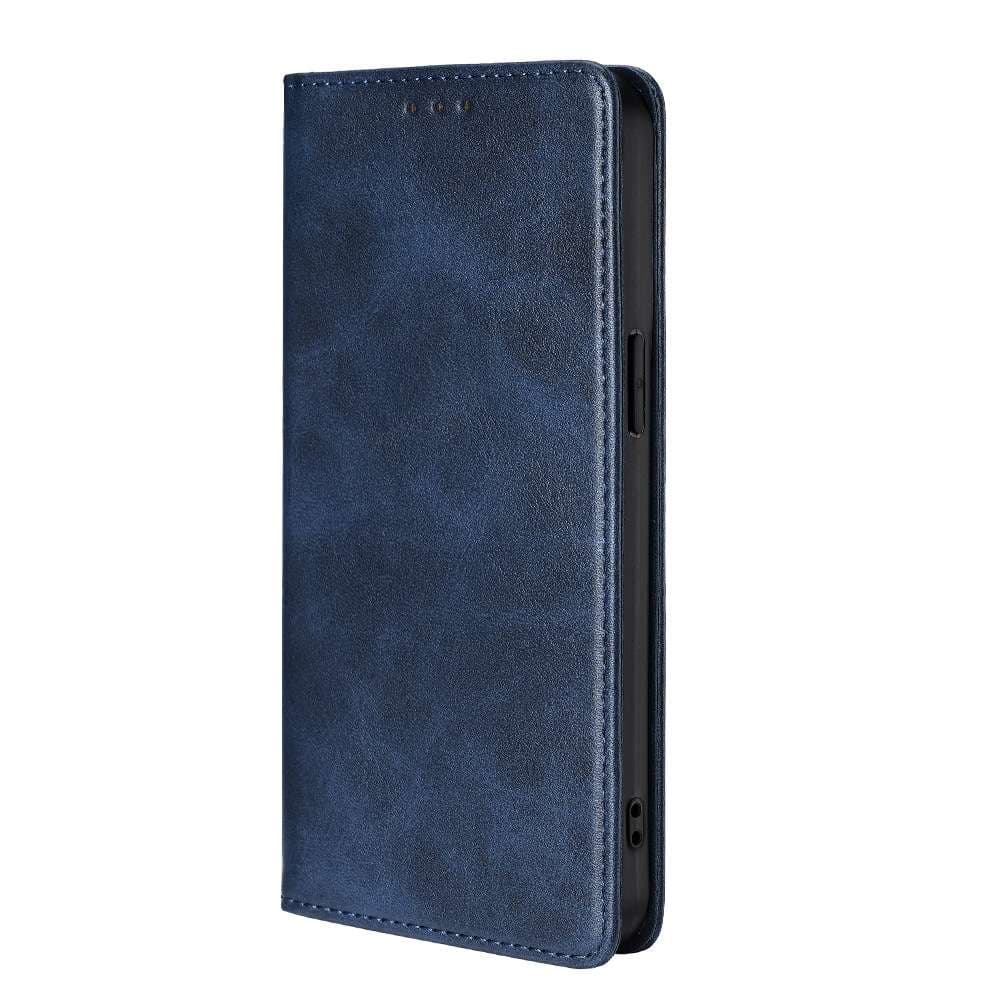 シンプル上質レザー調手帳型スマホケース全機種対応